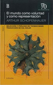 Portada de Mundo como voluntad y representacion 70 a.