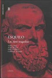 Portada de Siete tragedias, las