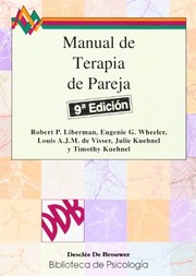 Portada de Manual de terapia de pareja