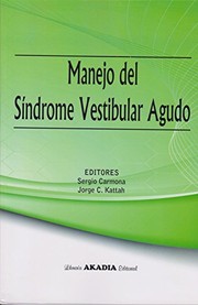 Portada de Manejo del sindrome vestibular agudo
