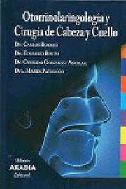 Portada de Otorrinolaringologia y cirugia de cabez a y cuello