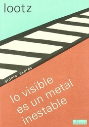 Portada de Lo visible es un metal inestable