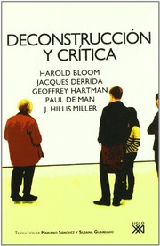 Portada de Deconstruccion y critica