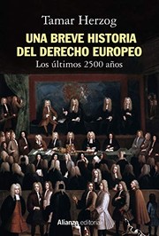 Portada de Una breve historia del derecho europeo