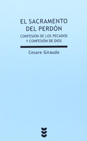 Portada de El sacramento del perdon
