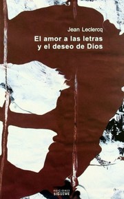 Portada de El amor a las letras y el deseo de dios.intr