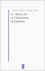 Portada de La regla de la comunidad de qumran