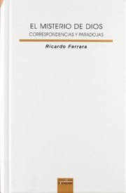 Portada de El misterio de dios.correspondencias y parad