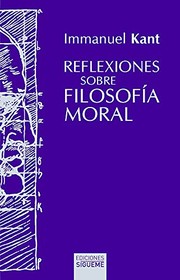 Portada de Reflexiones sobre filosofia moral