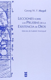 Portada de Lecciones sobre las pruebas de la existencia de dios