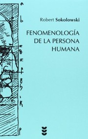 Portada de Fenomenologia de la persona humana