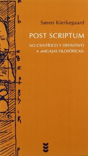Portada de Post scriptum