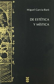 Portada de De estetica y mistica