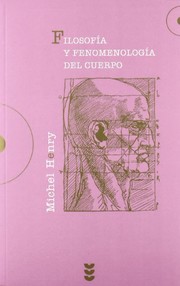 Portada de Filosofia y fenomenologia del cuerpo