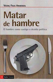 Portada de Matar de hambre