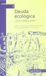 Portada de Deuda ecologica