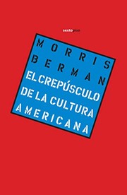 Portada de *F crepusculo de la cultura americana el