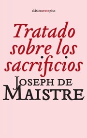 Portada de *F tratado sobre los sacrificios
