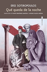 Portada de *F que queda de la noche