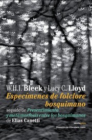 Portada de *F especimenes de folclore bosquimano