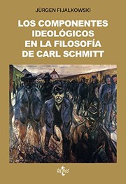 Portada de Componentes ideologicos en la filosofia politica de carl schmitt los