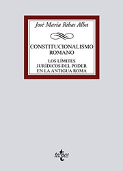 Portada de Constitucionalismo romano
