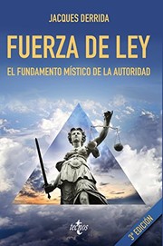 Portada de Fuerza de ley
