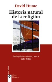 Portada de Historia natural de la religion