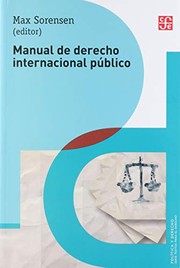 Portada de Manual de derecho internacional publico