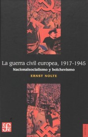 Portada de La guerra civil europea 1917-1945
