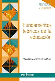 Portada de Fundamentos teoricos de la educacion