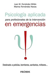 Portada de Psicologia aplicada para profesionales de la intervencion en emergencias
