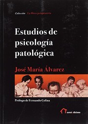Portada de Estudios de psicologia patologica