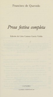 Portada de Prosa festiva completa