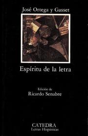 Portada de Espiritu de la letra