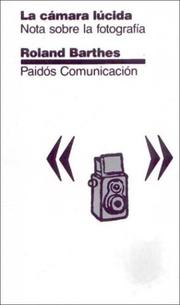Portada de La camara lucida