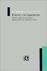 Portada de El temor y la impaciencia