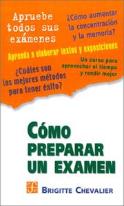 Portada de Como preparar un examen