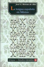 Portada de La lengua española en mexico