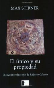 Portada de ** Unico y su propiedad el