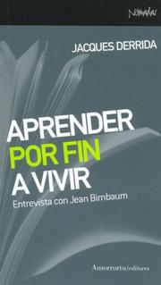 Portada de Aprender por fin a vivir
