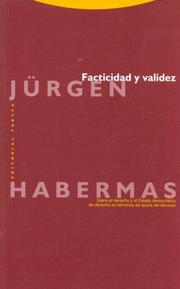 Portada de Facticidad y validez