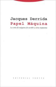 Portada de Papel maquina