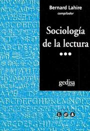 Portada de Sociologia de la lectura