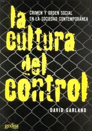 Portada de La cultura del control