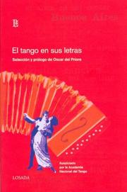 Portada de Tango en sus letras, el