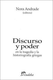 Portada de Discurso y poder en la tragedia y la historiografia griegas