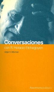 Portada de Conversaciones con r. horacio etchegoyen