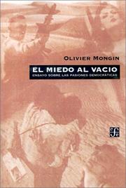 Portada de El miedo al vacio