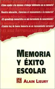 Portada de Memoria y exito escolar